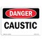 Signmission Safety Sign, OSHA Danger, 3.5" Height, 5" Width, Caustic, Landscape OS-DS-D-35-L-2416 - alternate 1